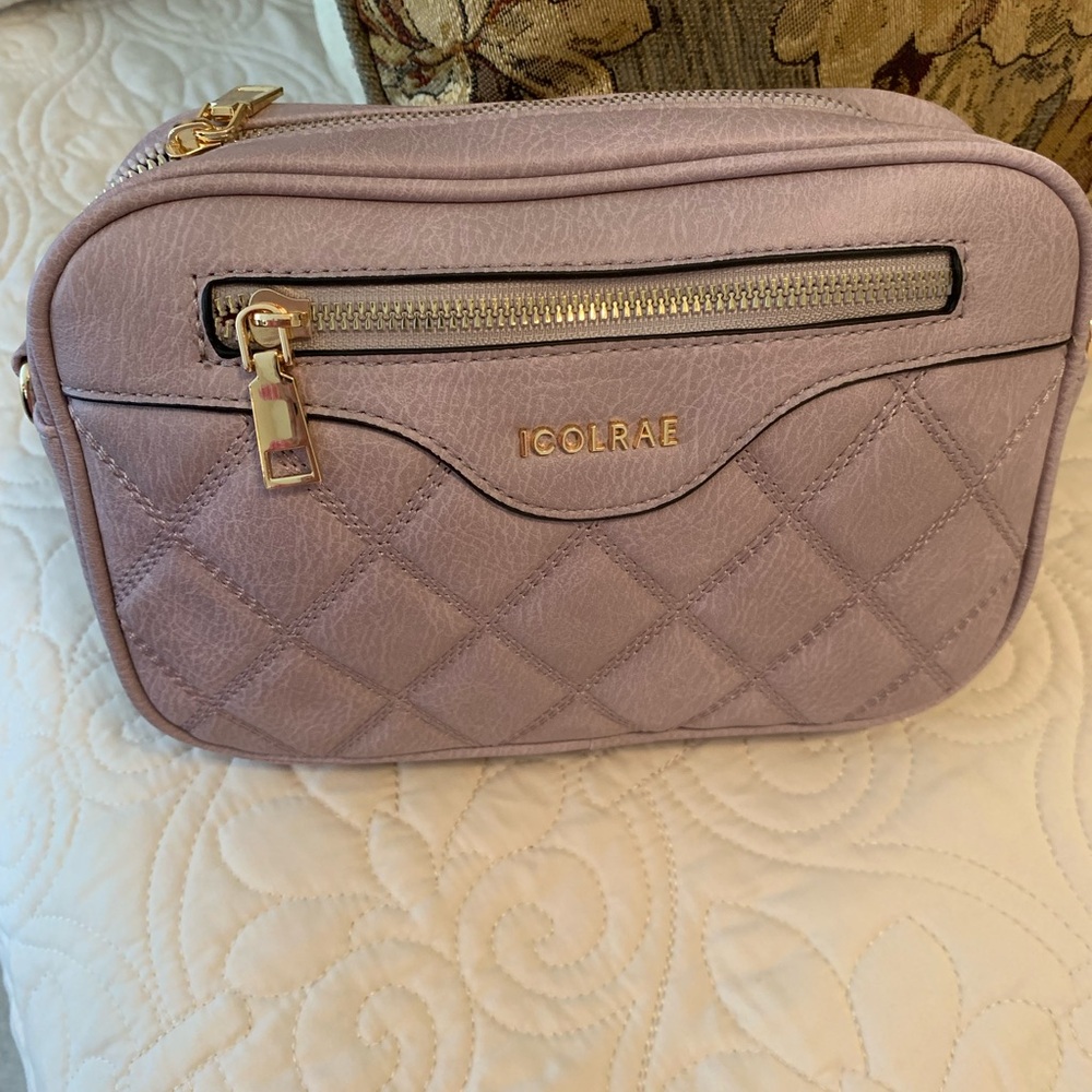 NWOT - ICOLRAE Lavender Faux Leather Crossbody Bag